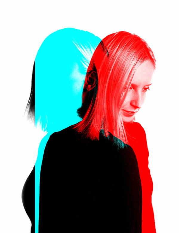 Красный и синий